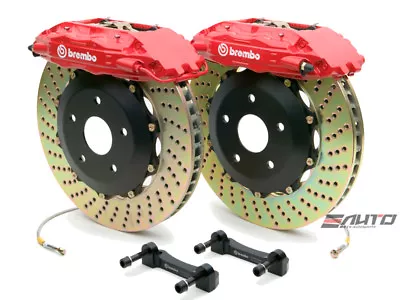 Brembo Front GT Big Brake 4Pot Caliper Red 332x32 Drill Disc For 300zx Z32 • $3895