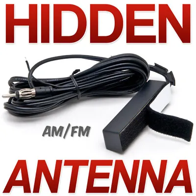 Hidden AMPLIFIED Antenna Radio AM FM Stereo Motorcycle Touring Bike Windshield • $11.99