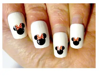 Minnie Mouse Disney Red Bow Nail Art Water Decal Stickers Manicure Salon Polish • $4.99