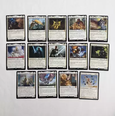 MTG CCG Various Commander Sets ASSORTED LOT OF 14 LEGENDARY WHITE CREATURES • $18.25