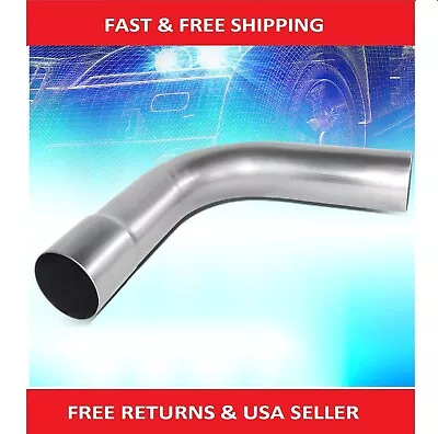 90 Degree Mandrel Exhaust Bend Pipe 3  Inch OD Custom Stainless Steel 3.15  ID • $37.02