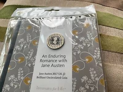 Jane Austen 2017 UK £2 Brilliant Uncirculated Coin Sealed Royal Mint • £10.99