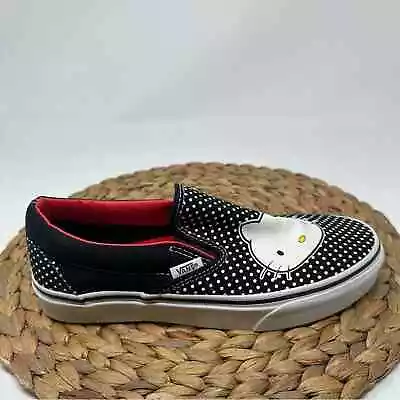 VANS X Hello Kitty Classic Slip-on Sneakers Polka Dot Size 8 Women's • $59