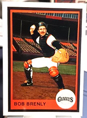 1983 Mother's Cookies Baseball Card Of Bob Brenly (Giants) #6 (NM) Free Rtns • $1