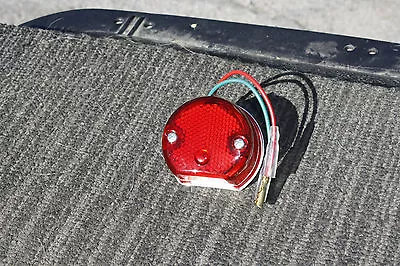 6v Or 12v MINI ROUND TAILIGHT CAFE BOBBER CUSTOM WIPAC S446 TAIL LIGHT BSA TRI   • $36.99