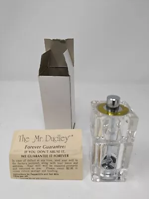 Vintage Mr. Dudley Salt Shaker & Pepper Mill Clear Combo Set New Old Stock • $29.95