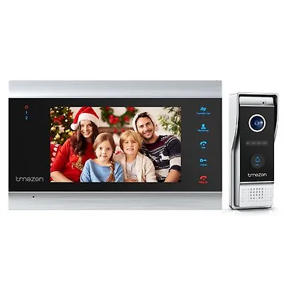 TMEZON Video Doorbell Camera Security Intercom Entry System 7  LCD Monitor 1080P • $139.99