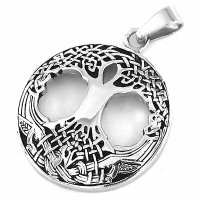 Celtic Tree Of Life Necklace Stainless Steel Womens Mens Yggdrasil Pendant • $18.99