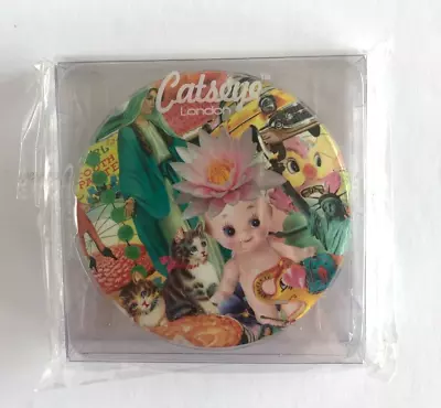 Catseye London Karma Kitsch - Handbag Mirror - 3  Diameter • £4.99