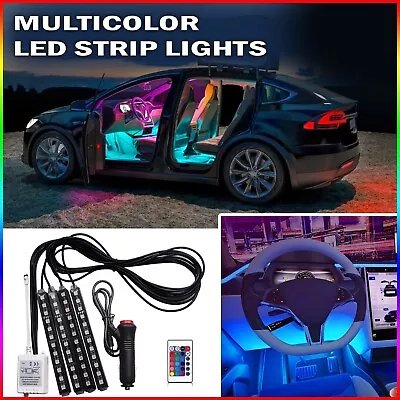Parts Accessories RGB LED Lights Car Interior Floor Decor Atmosphere Strip Lamp • $7.99