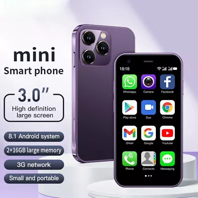 Mini Android 6.0 Mobile Phone 2.4'' Screen HD Camera 2/3G GSM Dual SIM CellPhone • $65.09