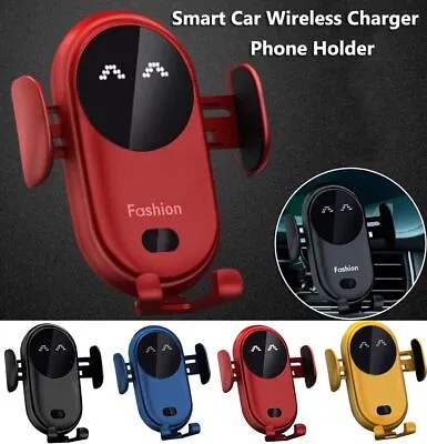Car Charger Car Mount Phone Holder Wireless Car Charger Holder Automatic • £12.88