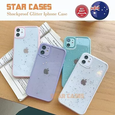 IPhone12 11Pro XSMAX XR 78Plus SE Shockproof Bling Glitter Slim Case Thin Cover  • $8.99