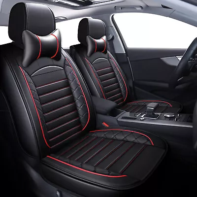 Luxury Leather Front + Rear Car Seat Covers 5-Seats Cushion Full Set For Volvo • $99.45