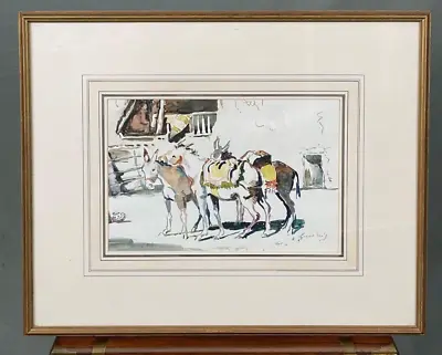 North African Study Three Donkeys Follower Of Edward Seago • £250