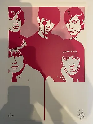 £120 • Buy Would You Buy A Used Car From This Band? Rolling Stones Print Pure Evil ACBF