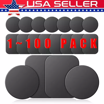 2-100 Metal Plates Adhesive Sticker Replace For Magnetic Car Lot Phone Holder • $2.98