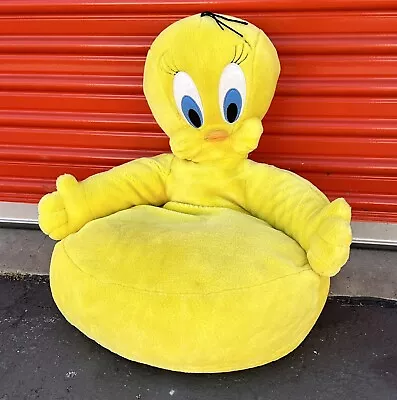 Vintage Warner Bros Store Exclusive TWEETY BIRD Child Bean Bag Plush Chair 22  • $49.95