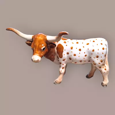 NORTHERN ROSE Texas Longhorn Porcelain Miniature Figurine New FREE SHIPPING R254 • $18.95