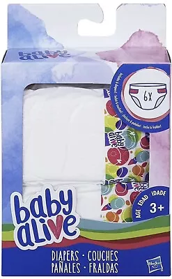 Baby Alive Diapers 6 Pack Doll Changing Play Accessories Supplies • $10.26