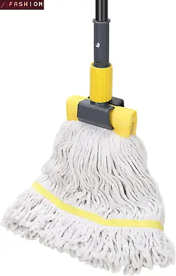 Commercial Mop Heavy Duty Industrial Mop With Long Handle60  Looped-End String  • $26.99