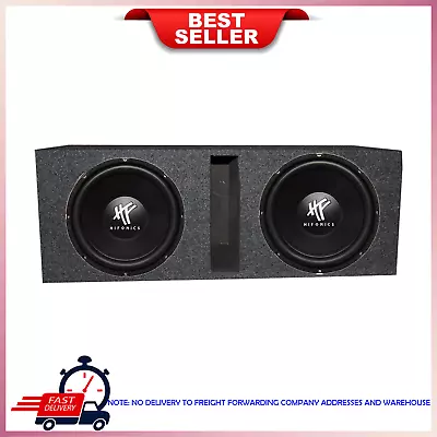 Hifonics 2 HFX12D4 12  1600W Car Audio DVC Subwoofers Subwoofers + Ported Box • $107.89