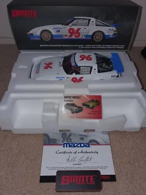 1:18 Biante Mazda RX7 #96 Allan Moffat Greg Hansford Kevin Bartlett 1985 Daytona • $399.95