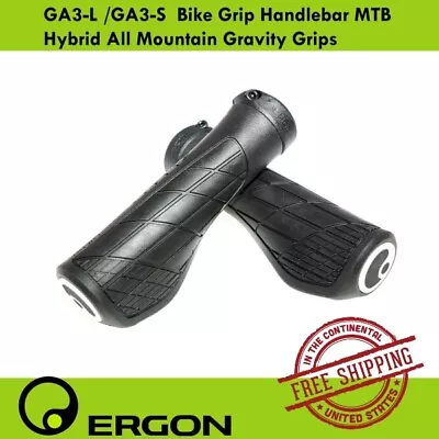 Ergon GA3-L /GA3-S  Bike Grip Handlebar MTB Hybrid All Mountain Gravity Grips  • $24.90