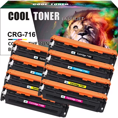 8x Toner Cartridge Fits For Canon 716 I-Sensys LBP 5050 5050N MF 8030Cn 8040Cn • £57.59