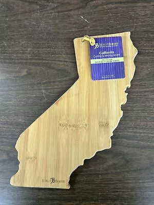 Totally Bamboo California State Shaped Bamboo Serving & Cutting Board • $15