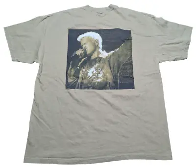 Vintage Billy Idol Shirt XL Storytellers VH1 Brown Short Sleeve Rock Punk Grunge • $12
