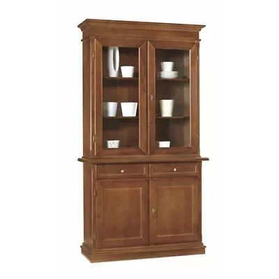 Showcase Multipurpose Art Povera Color Walnut Dark 2 Door Classic Base + Riser • £648.66