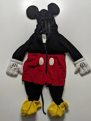 Disney Store Mickey Mouse Costume Toddler Size 6-12 Mos. New W/o Tags • $18.95