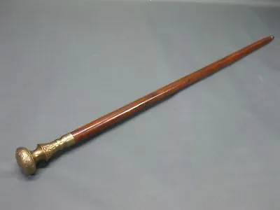 New Solid Antique Solid Brass Handle Wooden Walking Stick Cane Vintage Designer • $40.94