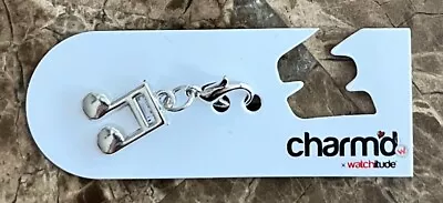 CHARM'D BY WATCHITUDE - Bracelet Music Note 950 Silver Toned Charm NEW • $2.99