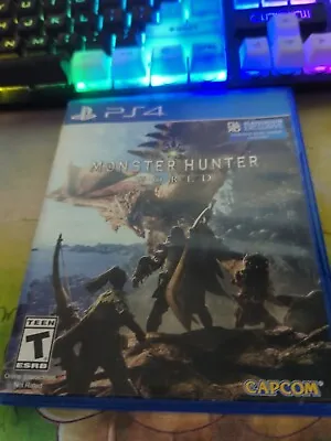 Monster Hunter World For Sony PlayStation 4 PS4 - FAST FREE SHIPPING • $2.99