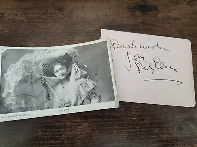 Lily Elsie Signature And Postcard Edwardian Actress And Opera Singer • £3