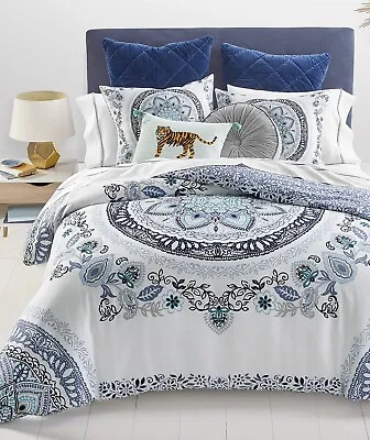 Martha Stewart Medallion 3-Pc. King  Comforter Set.  Incl Throw Pillows. • $50