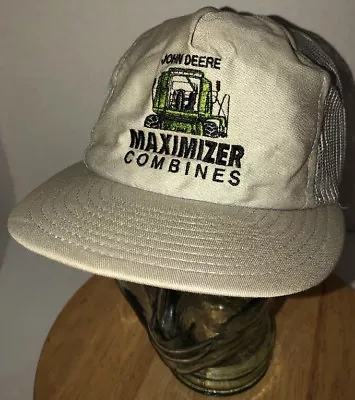 £114.78 • Buy VTG JOHN DEERE Maximizer Combines 80s USA Louisville MFG CO Truck Hat Cap SNAP