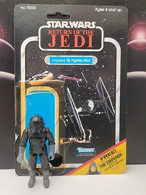 Vintage Kenner Star Wars TIE Fighter Pilot Figure Complete With 65 Cardback • $35