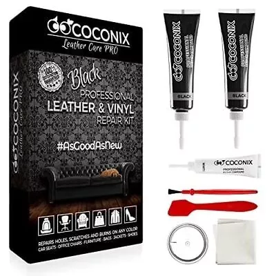 COCONIX Black Leather Repair Kits For Couches - Vinyl & Upholstery Repair Kit  • $26.66