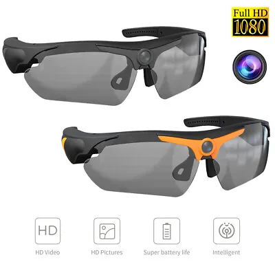 HD 1080P Glasses Camera Sunglasses Eyewear Sports DVR Digital Video HD Recorder • $41.79