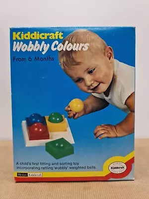 Vintage Kiddicraft Wobbly Colours New Unused IN Box 1980's Old Stock Cool Retro  • $77.42