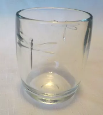 LA ROCHERE Embossed Dragonfly 8 Oz. Clear Cocktail Glass Barware Made In France • $9.99