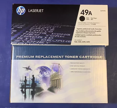 2 HP Laserjet 49A Print Cartridge Toners Q5949A + Replacement Toner 49X Q5949X • $125