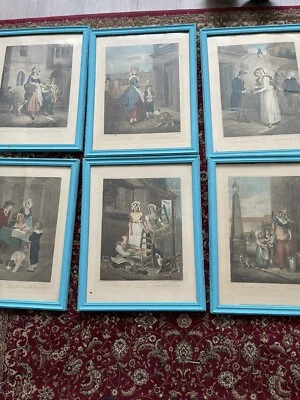 £600 • Buy Set Of 12 Victorian Cries Of London Prints Original Frame Antique Art Very Rare