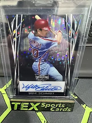 Mike Schmidt Auto 2024 LEAF MIDNIGHT VIBRANCE PULSAR 1/1 Philadelphia Phillies • $239.95