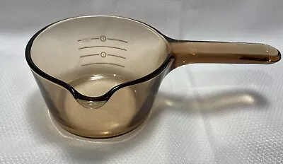 Corning Ware Visions  Glass Saucepan With Spout .7L ~ NO LID Made In France • $21.99