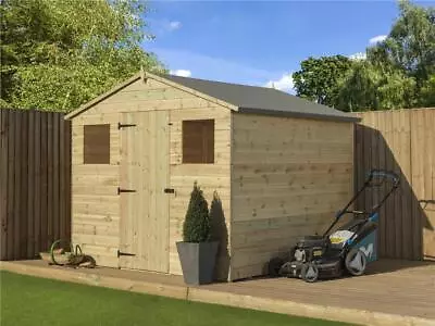 Empire 10000 Premier Apex Garden Shed Wooden 8X10 8ft X 10ft SHIPLAP TONGUE & GR • £885.96