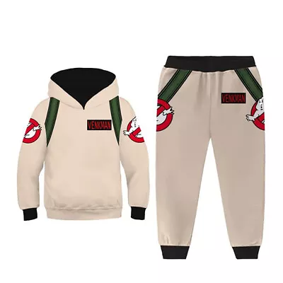 Kids Ghostbusters Cosplay 3D Printed Hoodie Pants Outfits Halloween Fancy Suit • $39.93